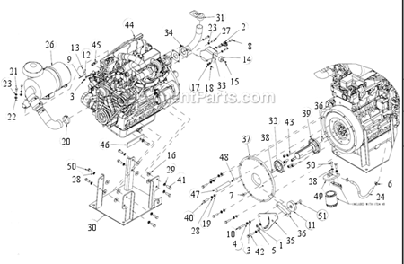 Page E Diagram and Parts List for MK-6020KB  MK Diamond Concrete Saw